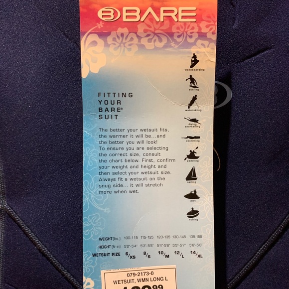 WOMEN’S BARE WETSUIT SIZE 12 - Picture 2 of 6